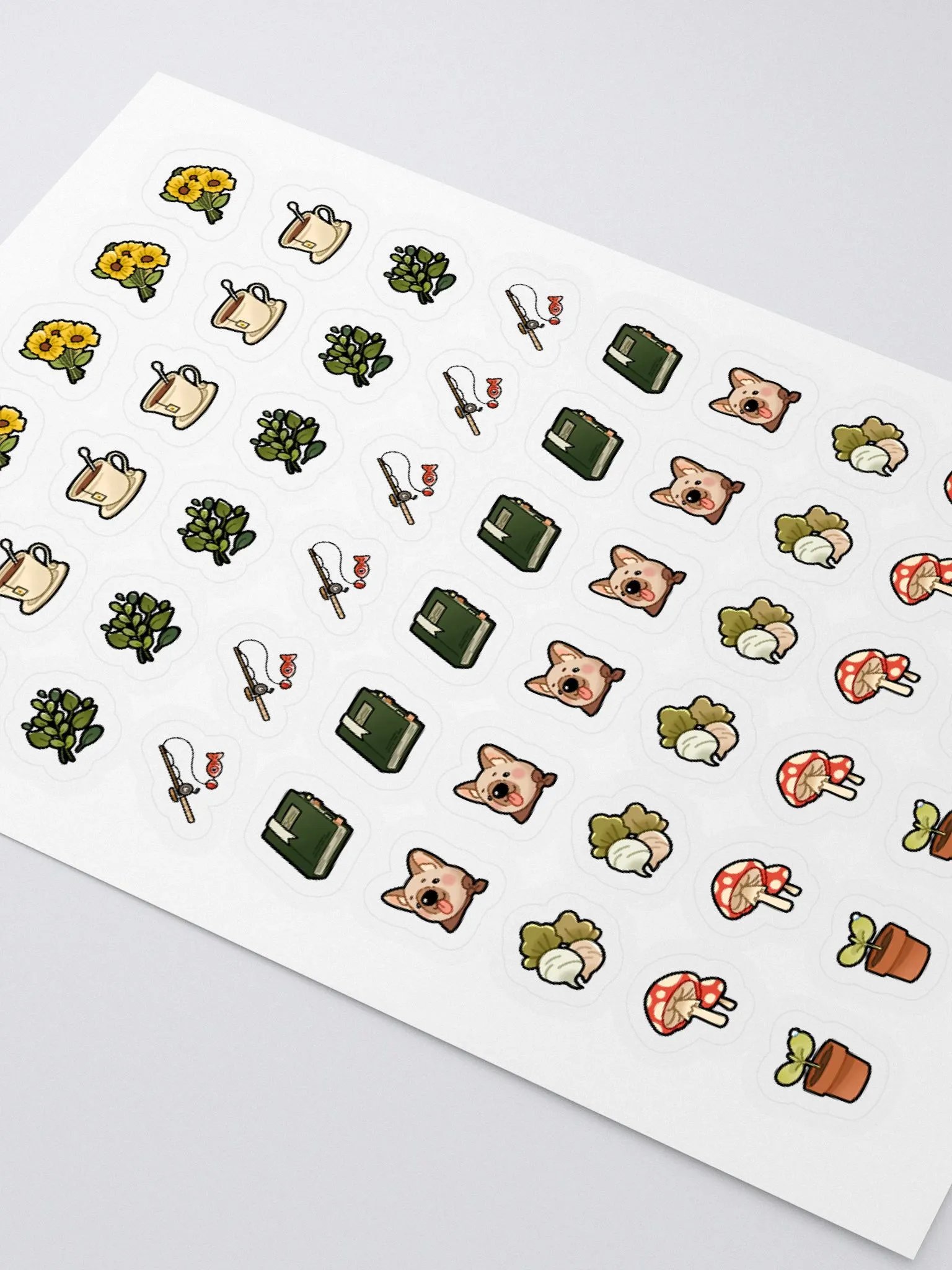 Cozy Adventuring Items Sticker Sheet product image (2)