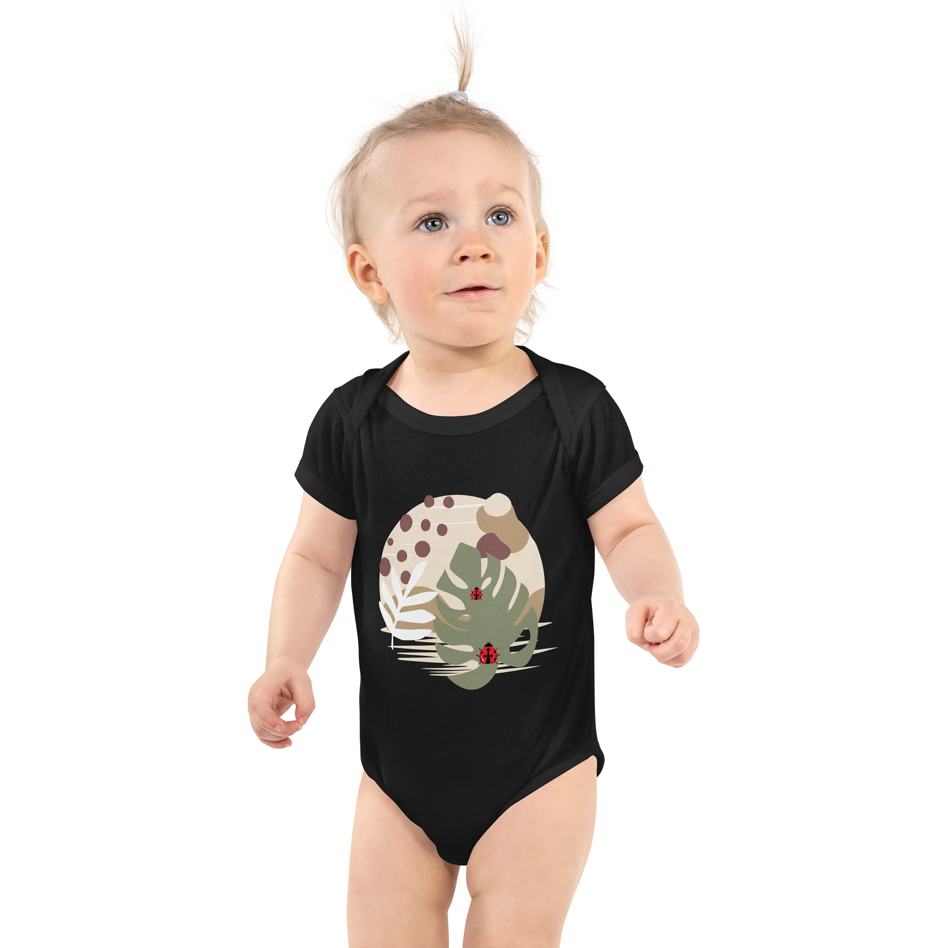 Ladybug Leaf Delight Baby Onesie product image (1)