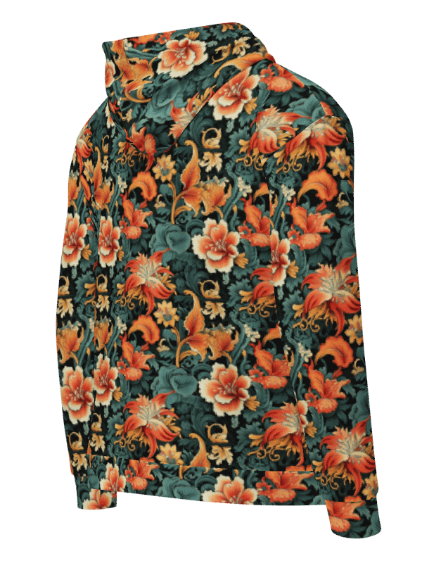 Sunset Flowers | Recycled Unisex ZIP Hoodie product image (3)