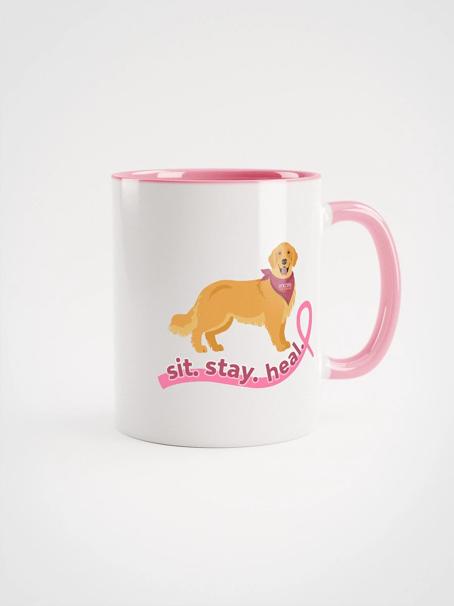 Encore Sit. Stay. Heal. Breast Cancer Awareness Coffee Mug product image (1)