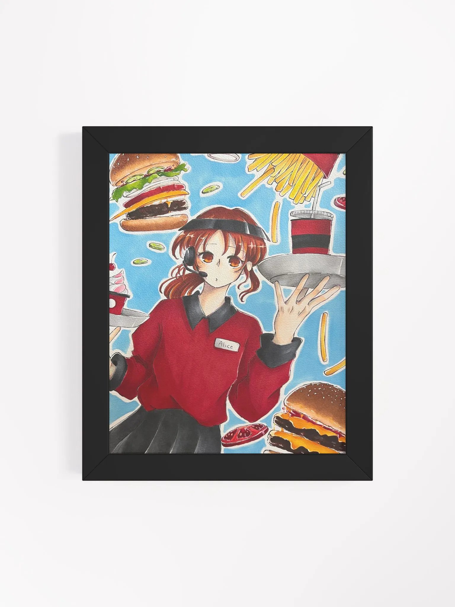Alice at Work - Framed Matte Poster product image (1)
