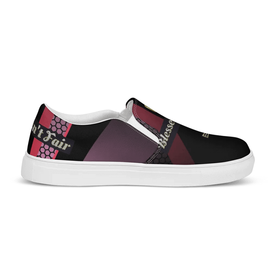 BBG Diamond Cross Black and Purple Men's Slip Ons V2 product image (6)