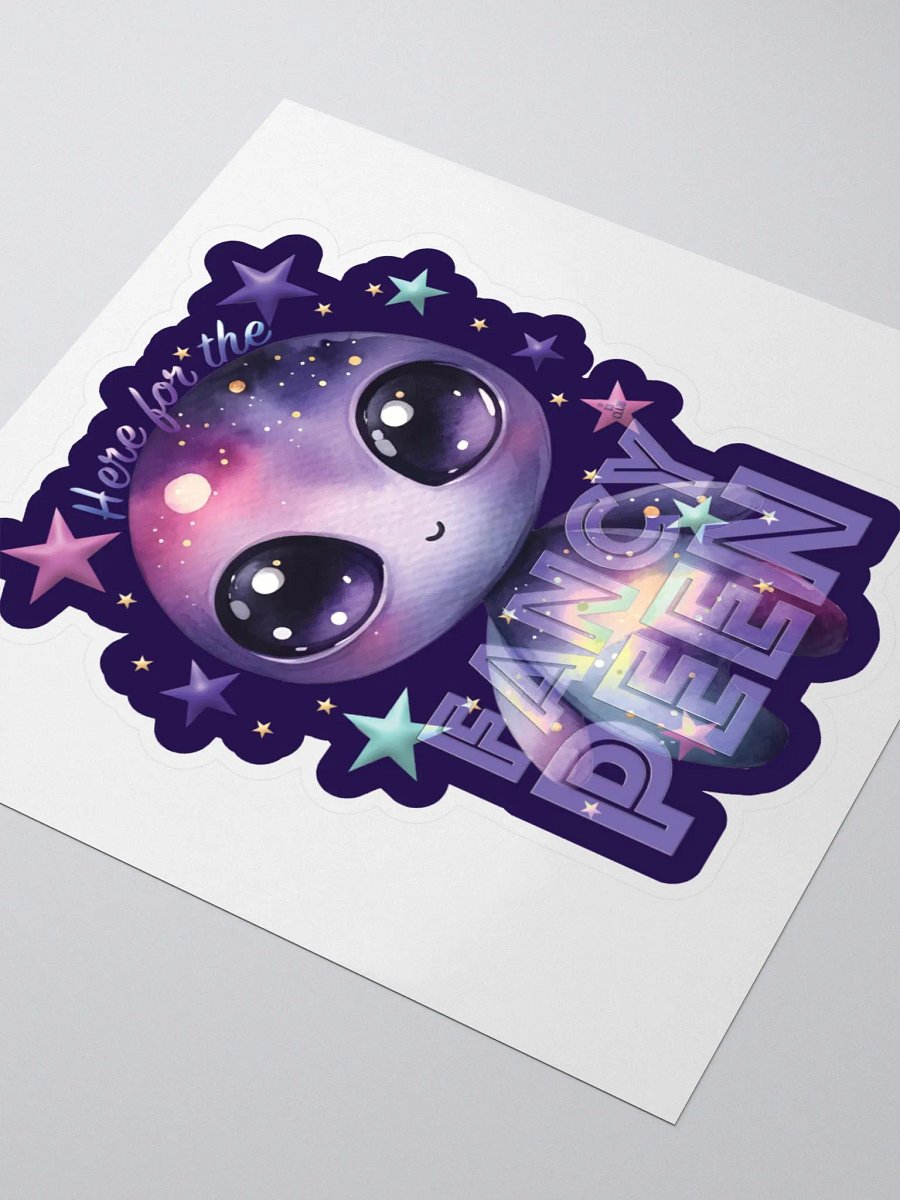 Fancy Alien Sticker (Lilac) product image (3)