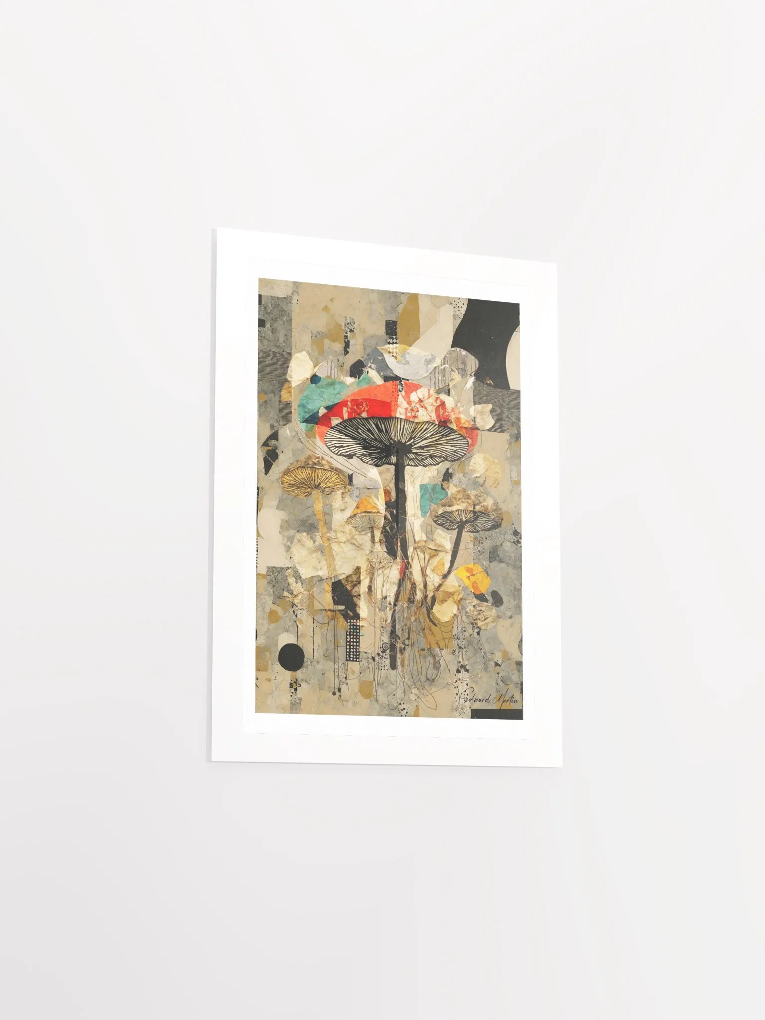 'Woodland Magic' by Edward Martin: Mixed Media Collage Print product image (4)