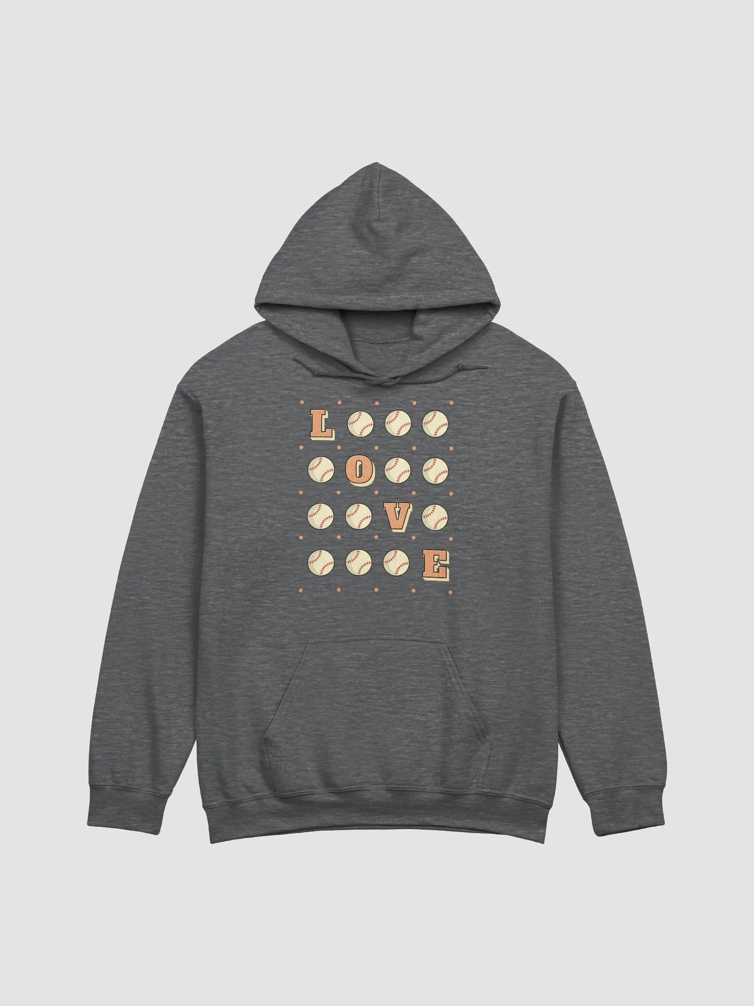 Love Baseball Grid Hoodie product image (4)