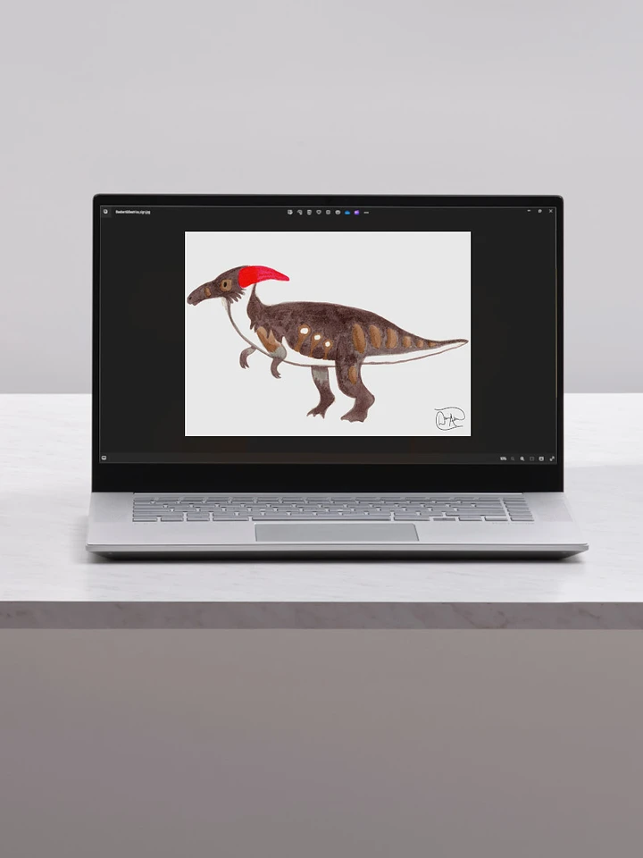 Parasaurolophus Watercolour Download product image (1)