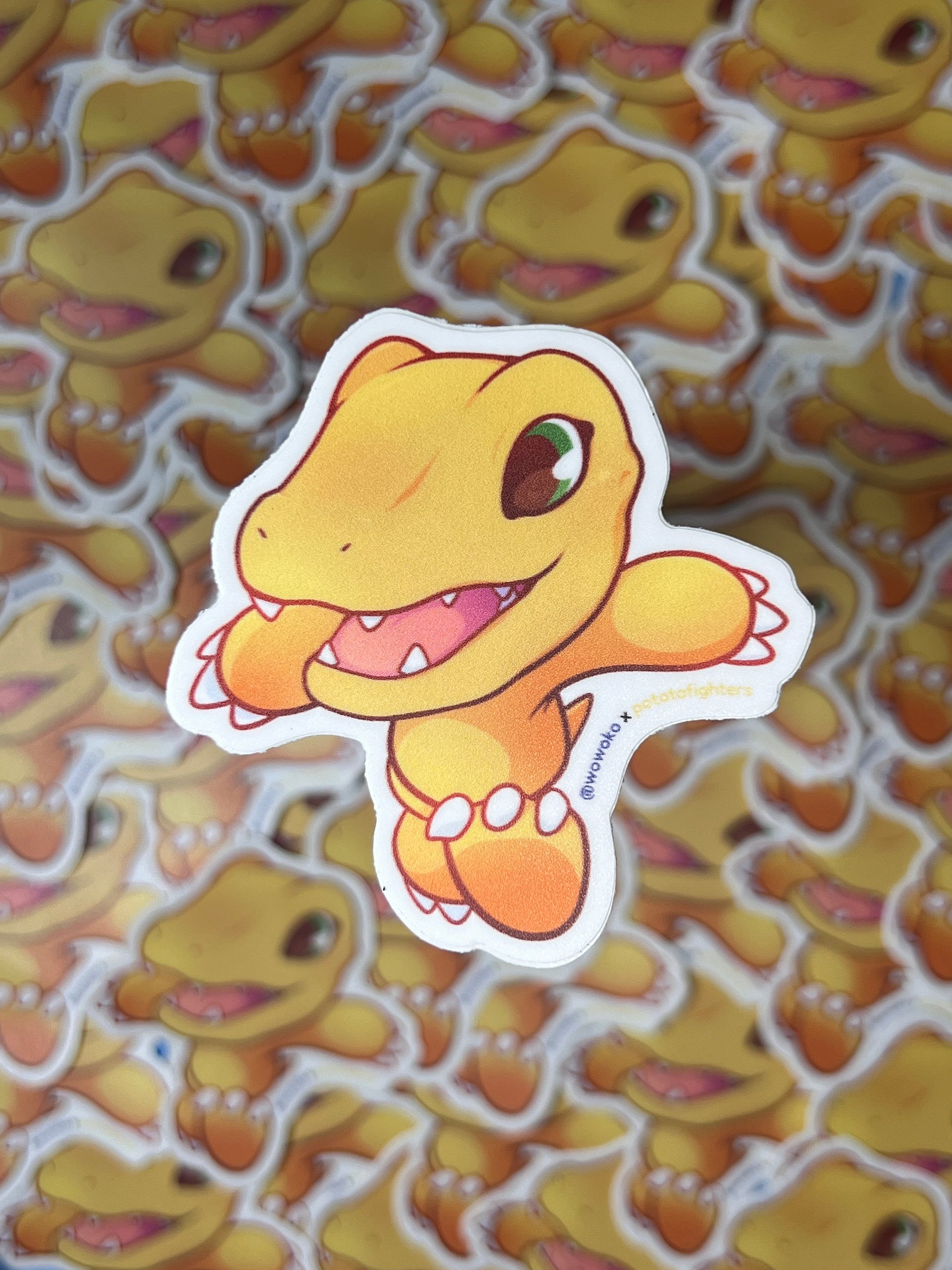 WoWoKo x Potato Fighters - Digimon - Agumon - Sticker product image (1)