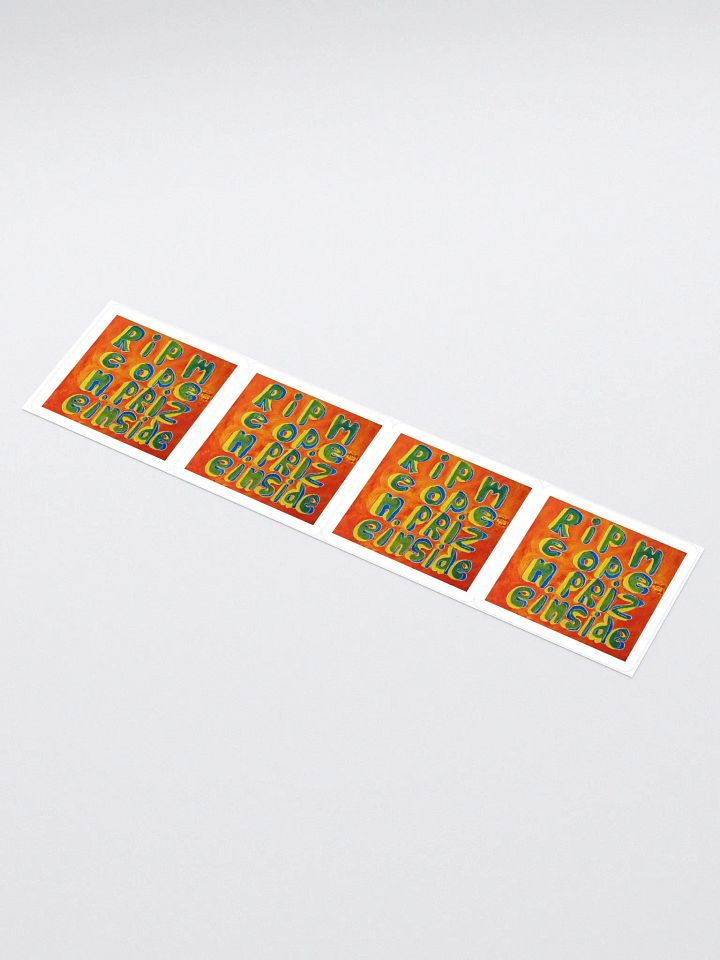 Rip Me Open Prize Inside 4-Pack Stickers product image (2)