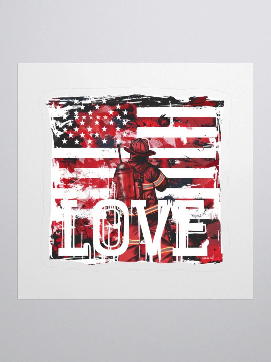 American Flag Firefighter Love product image (3)