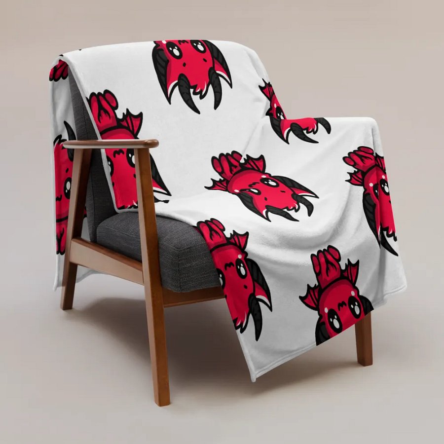 Mythical Devil Bat Throw Blanket product image (3)