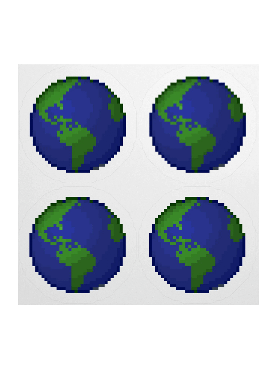 BuildTheEarth Logo 4-Sticker Pack product image (3)