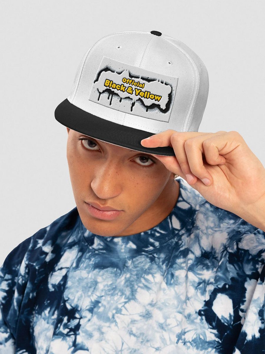Official Black & Yellow Drip Snapback Cap product image (5)