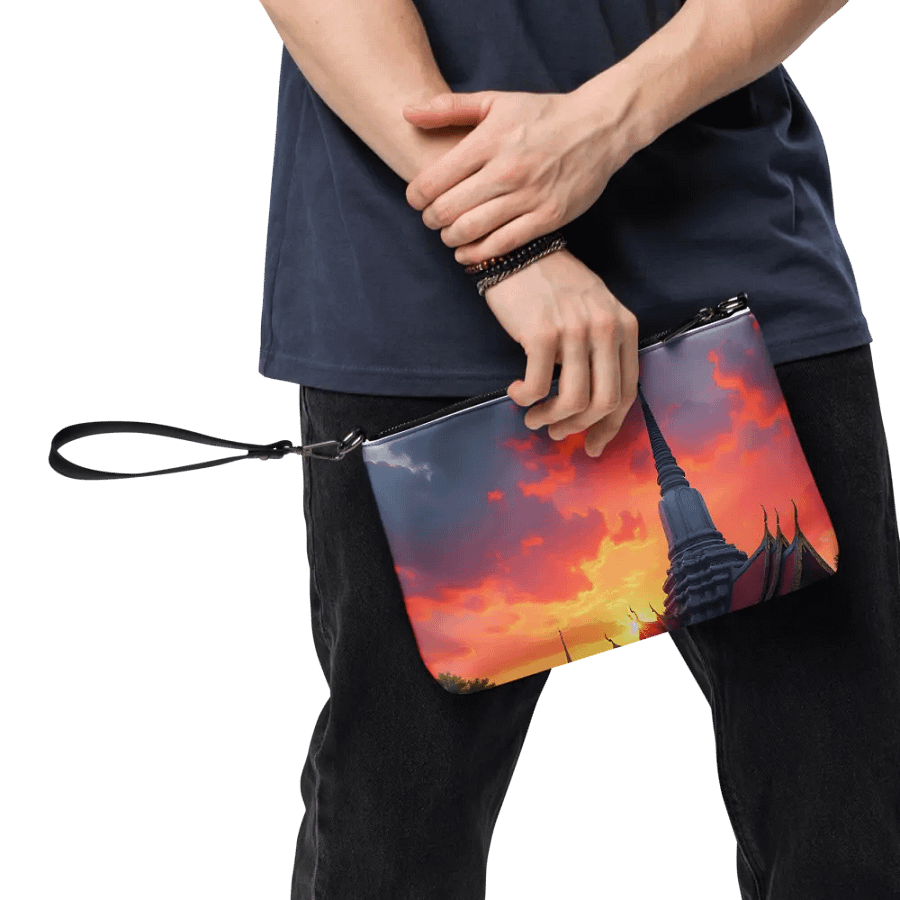 Tuk-Tuk at Sunset Near Thai Temple Crossbody Bag. product image (8)