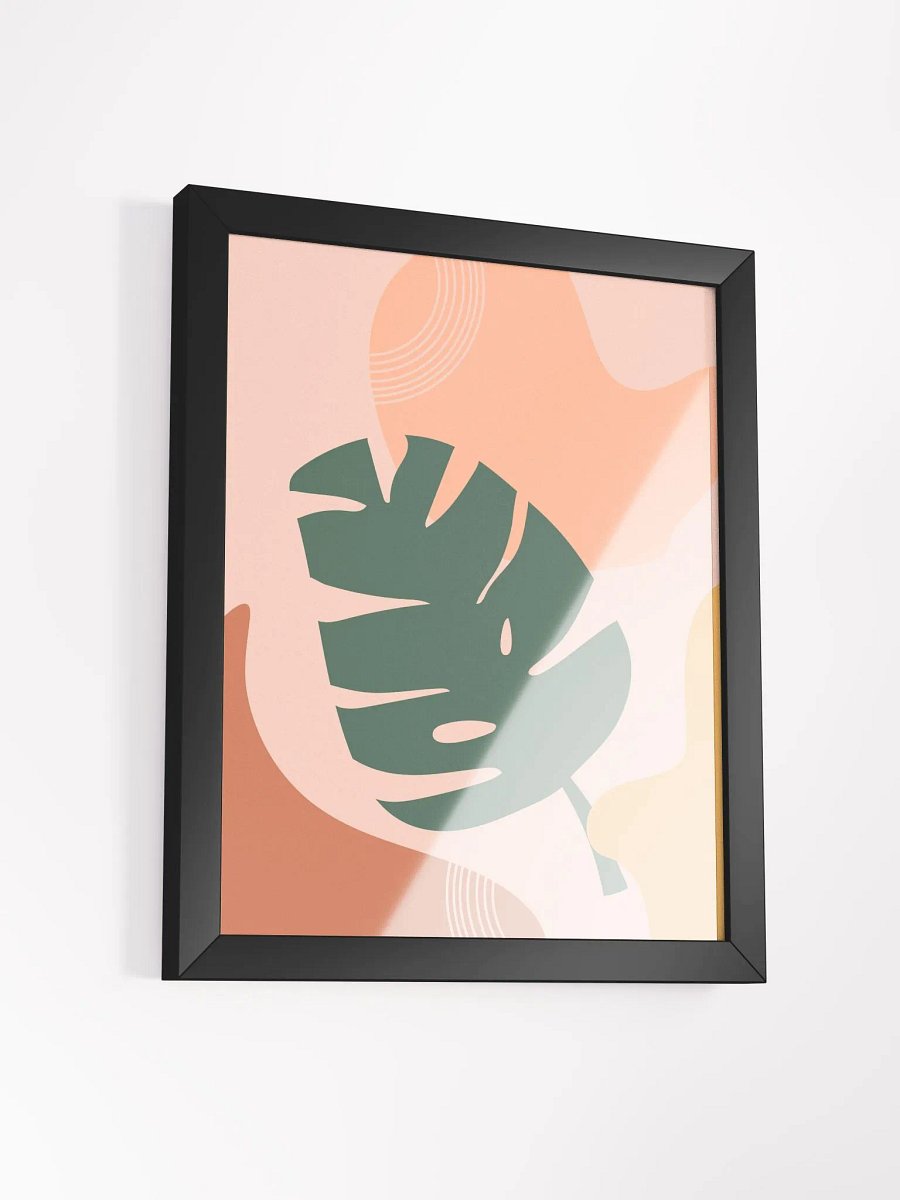 Modern Monstera Leaf Framed Art Print product image (39)