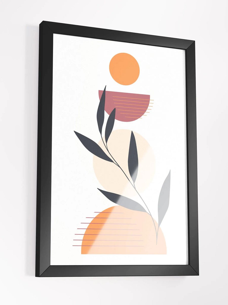 Abstract Botanical Harmony Framed Poster product image (3)