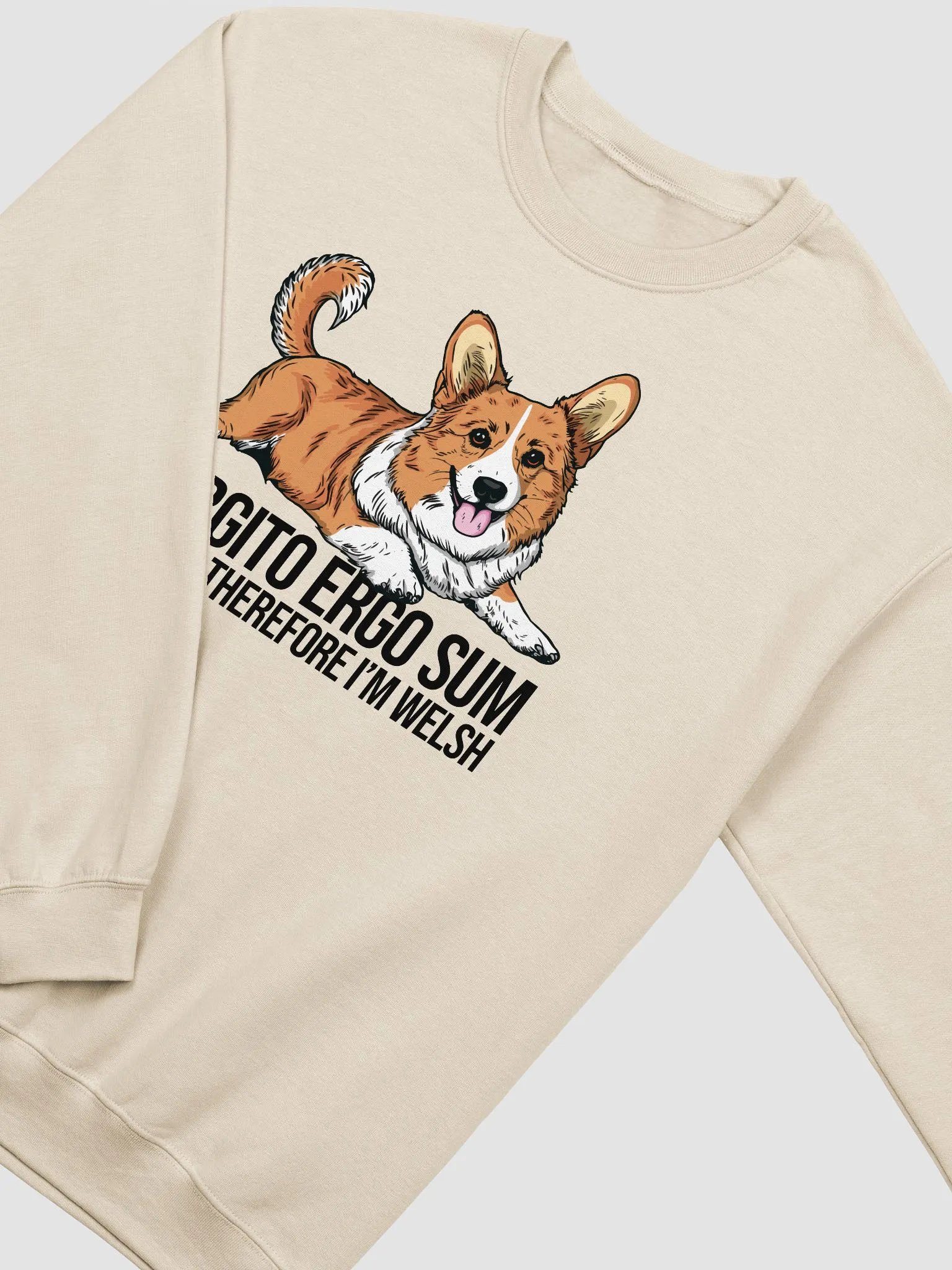 Corgito Ergo Sum Sweatshirt of a Cardigan Welsh Corgi | Funny Shirt for Herding Dog Paw-rents product image (19)