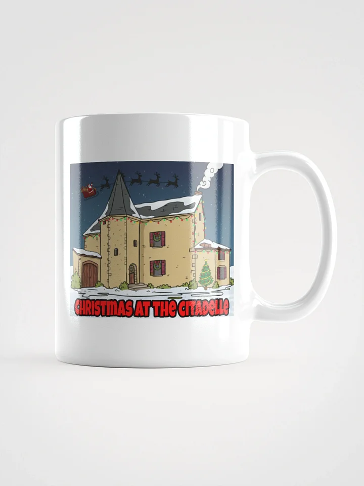 White Glossy Mug with Christmas At The Citadelle product image (2)