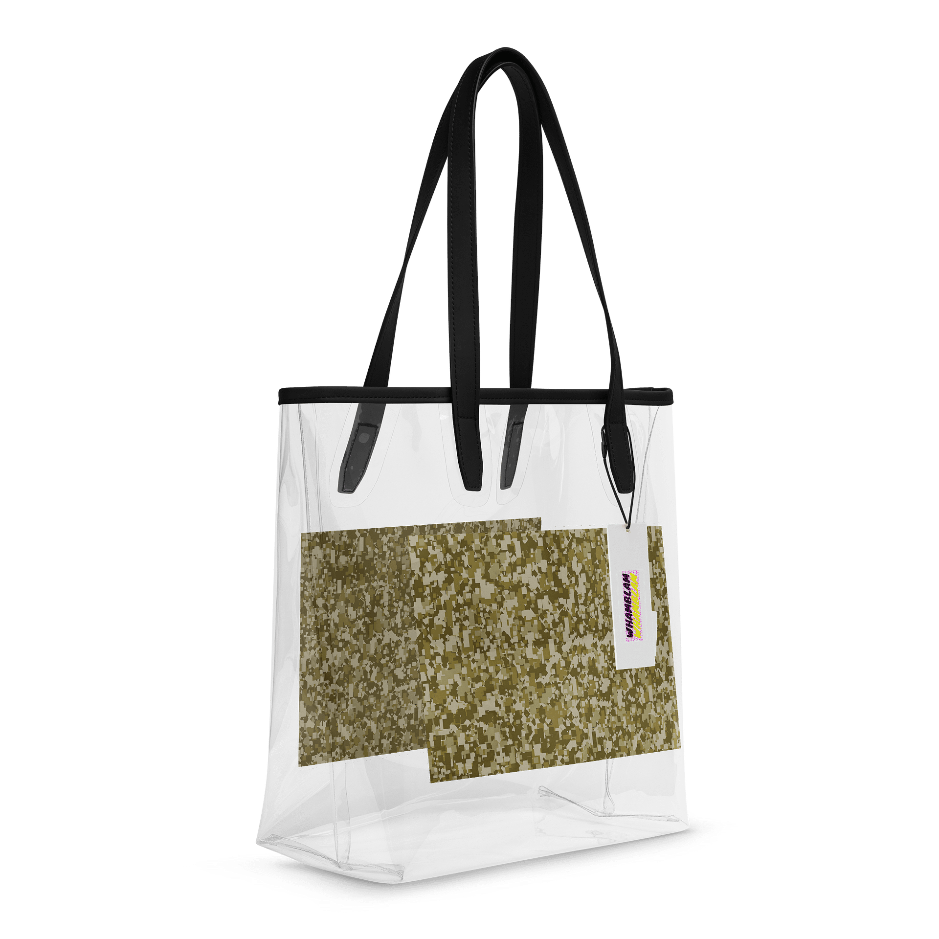 Pixelated Camo Clear Tote Bag product image (6)
