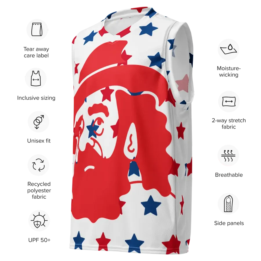 Starry Hoopster: All-Over Print Basketball Jersey product image (7)