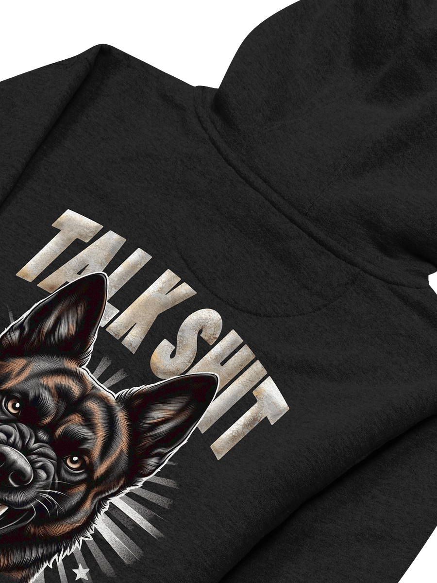 Talk Sh*#t Get Bit Dutch Shepherd - Premium Adult Unisex Hoodie **New Larger Image product image (13)