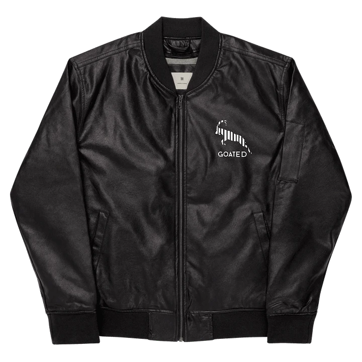 GOATED® Faux Leather Bomber Jacket product image (1)