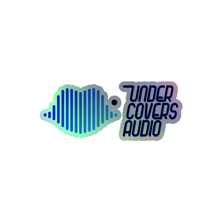Under Covers Audio Logo Holographic Sticker product image (2)