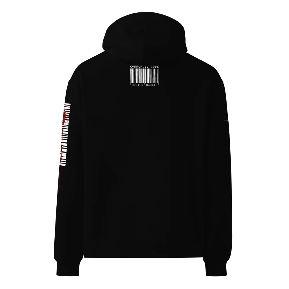 DIGITAL GLITCH QUEEN - CORRUPTED CODE - UNISEX HOODIE product image (3)