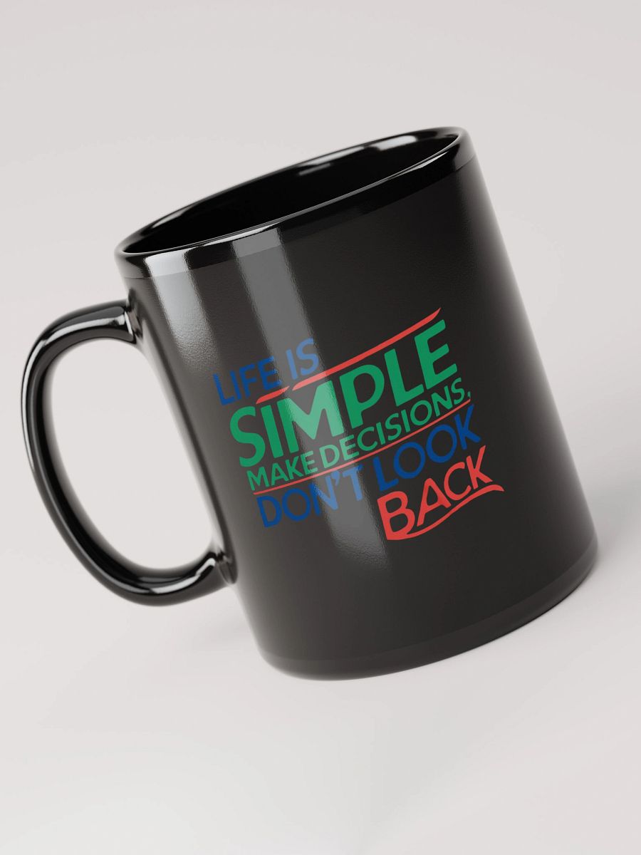 Life Is Simple Black Glossy Mug product image (6)