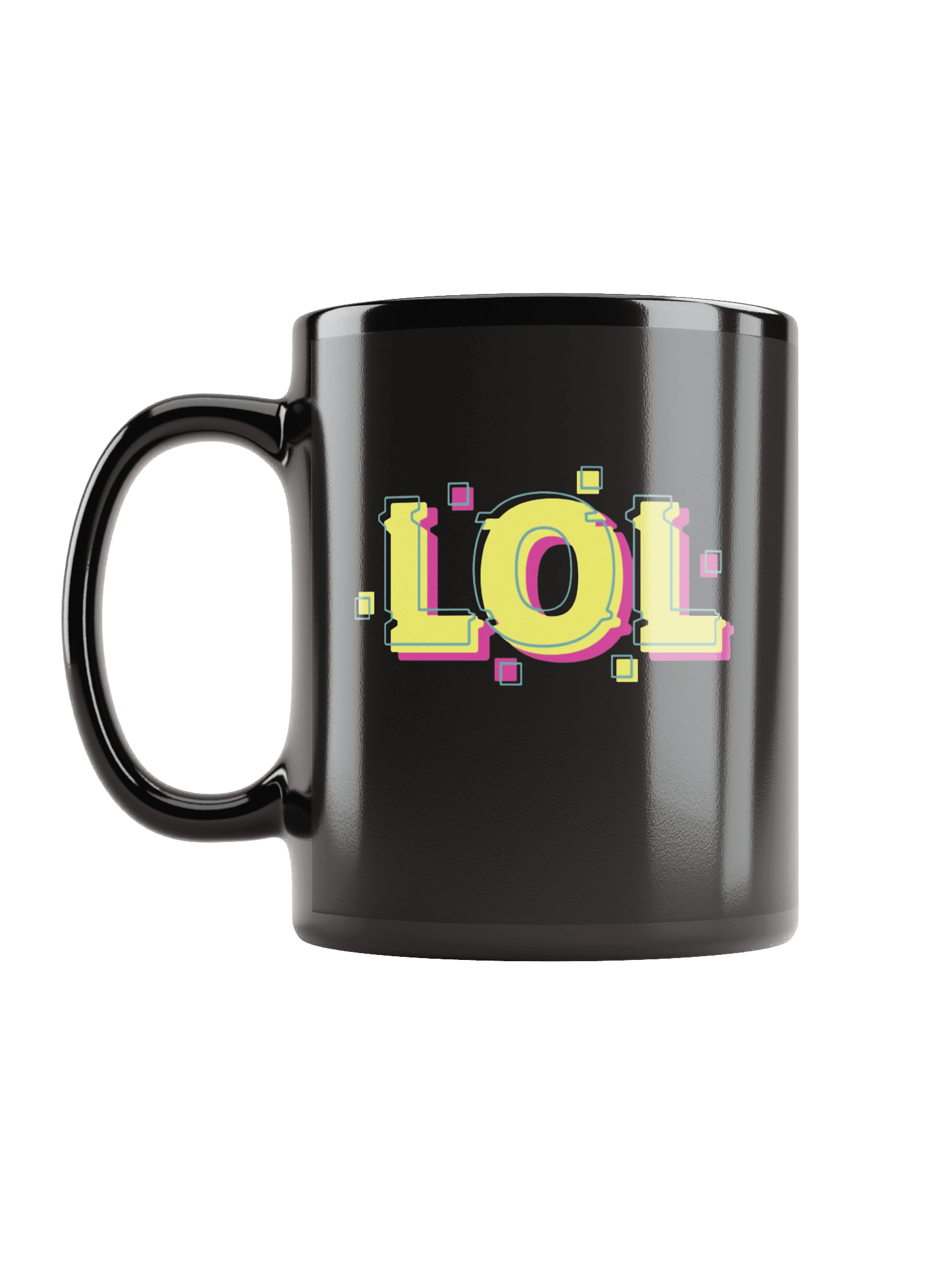 Vibrant LOL Repeated Black Coffee Mug product image (2)