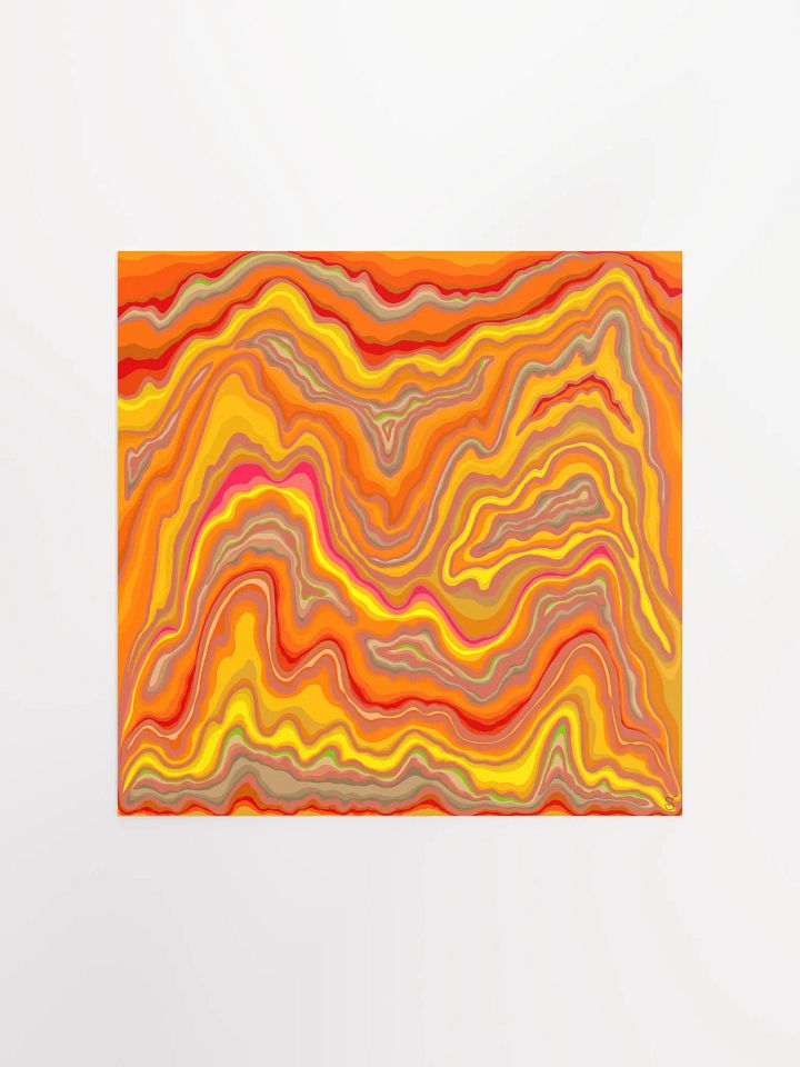 Flowing Topography Poster - Stone No. 12 product image (1)