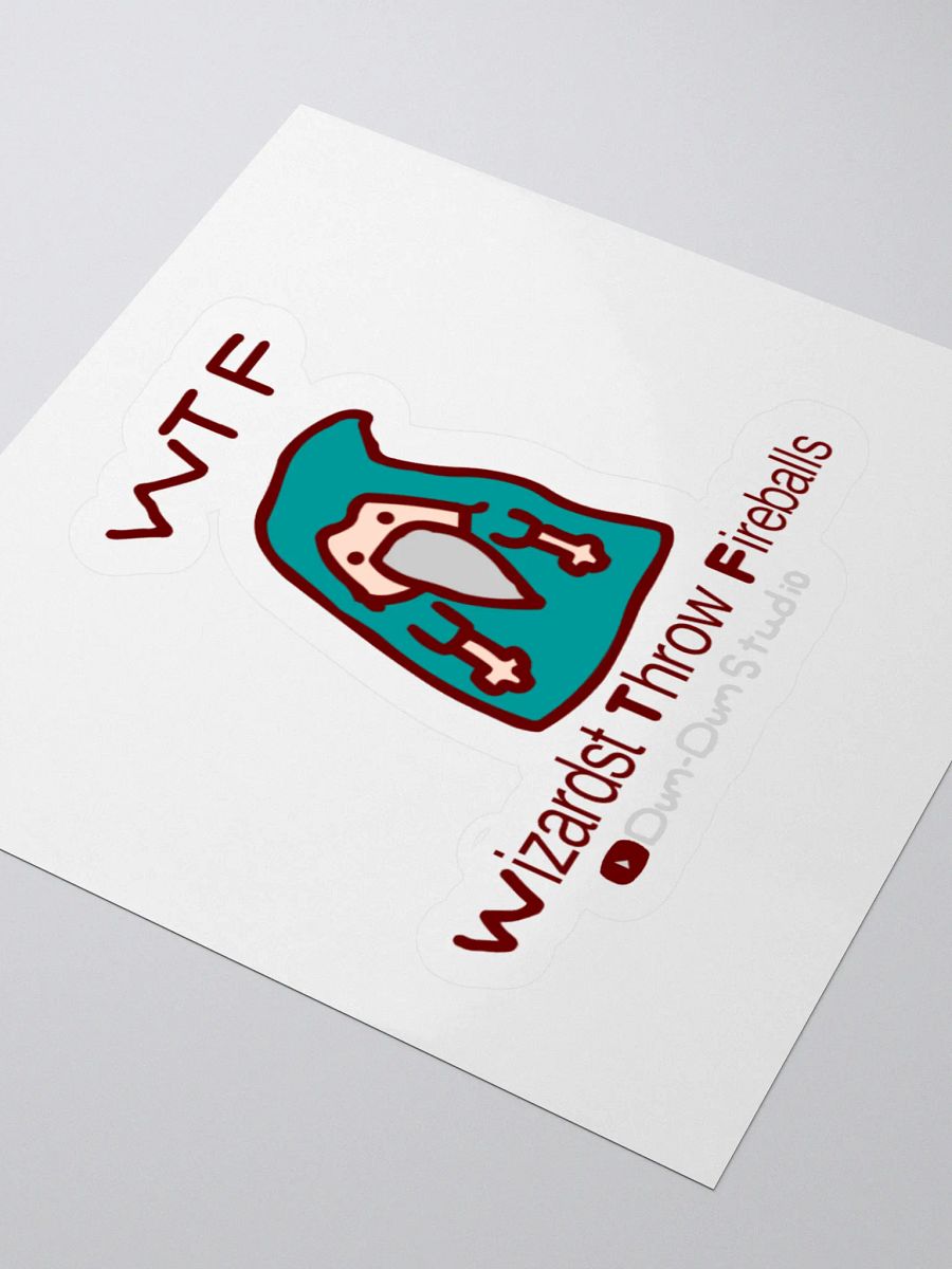 WTF wizards throw fireball sticker product image (11)