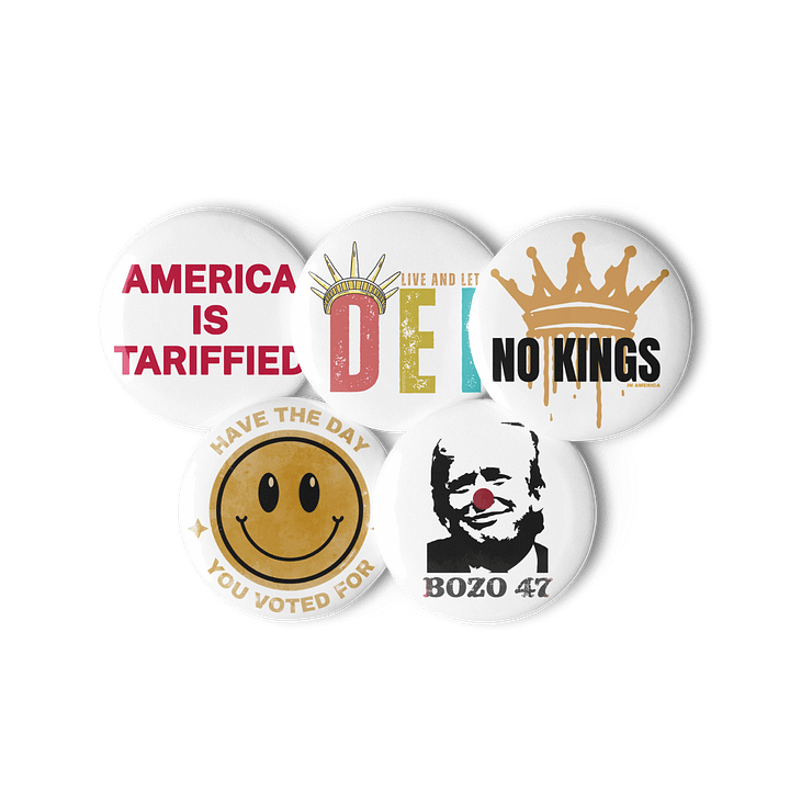 Democratic Political Smorgasbord Pack 1 Buttons Pins - Being Liberal product image (1)