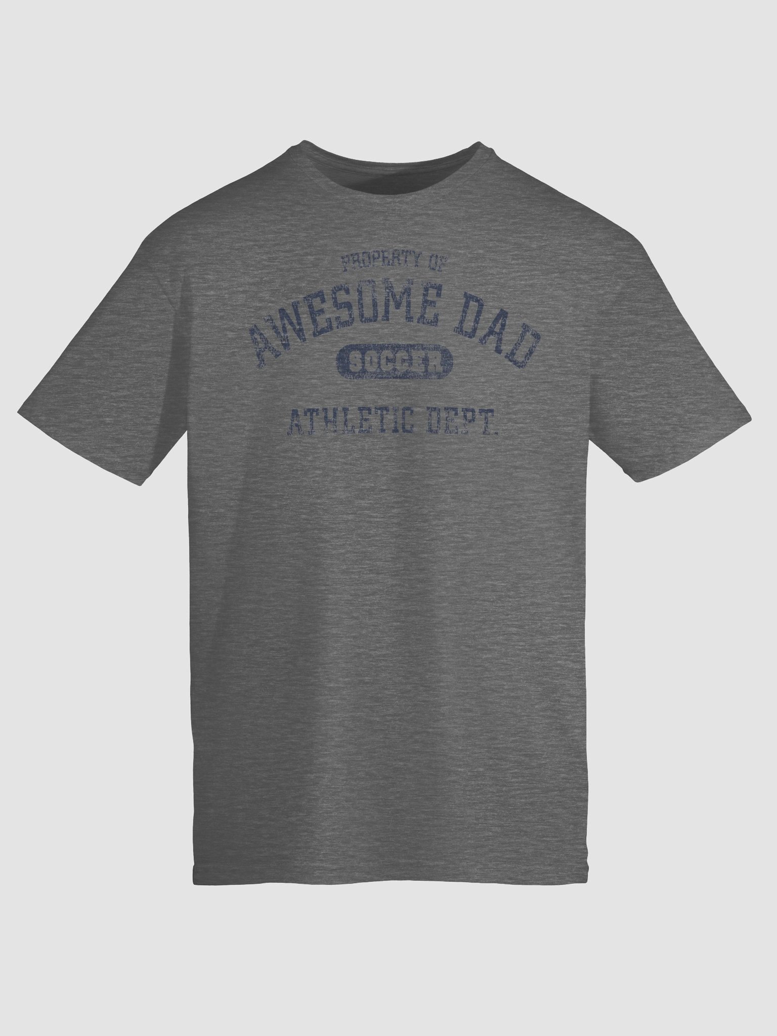 Property Of Awesome Dad Soccer Athletic Dept. Gifts for Dads T-shirt product image (9)