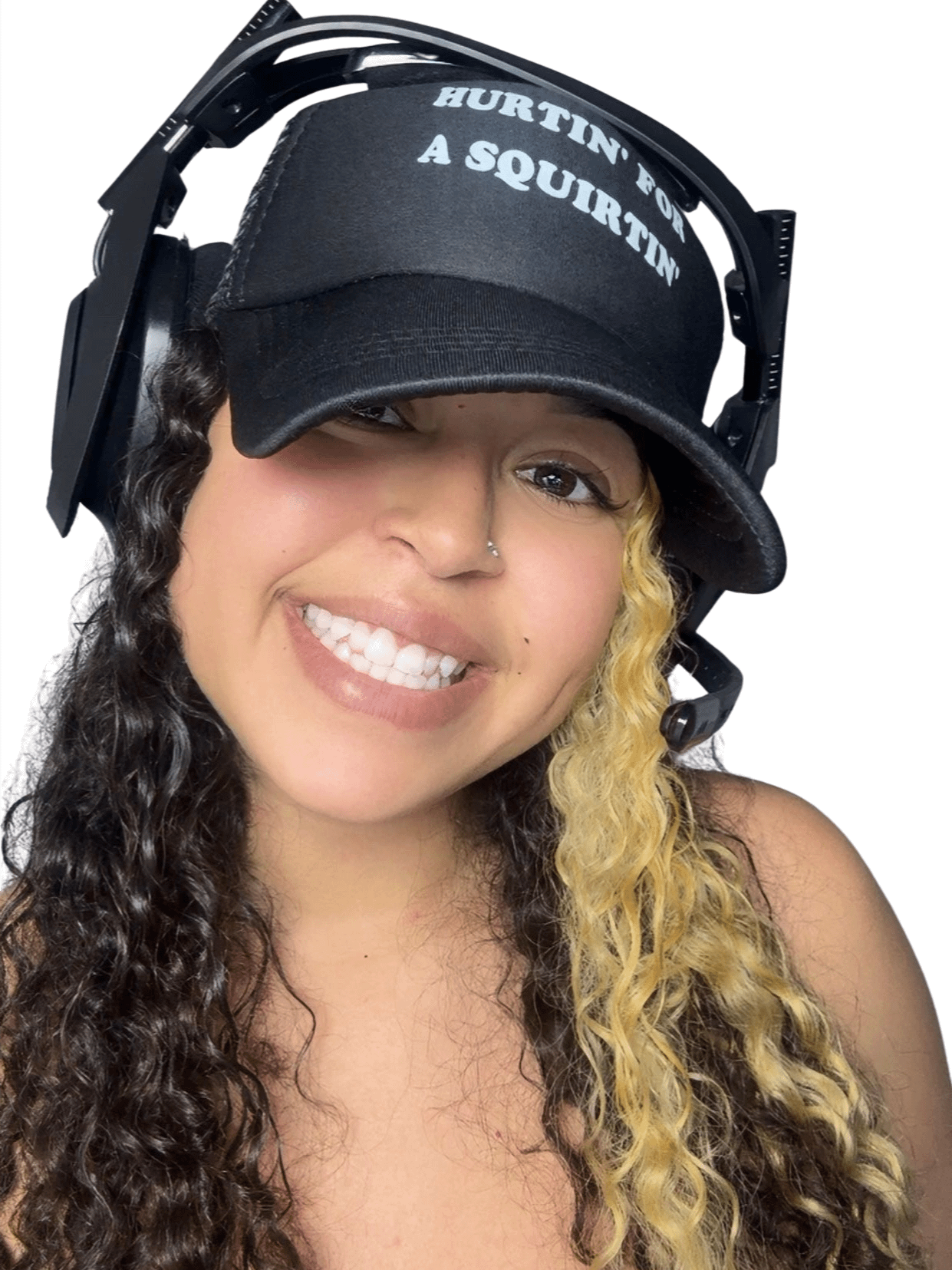 "Hurtin’ for a Squirting’" Trucker Hat – Black Snapback product image (1)