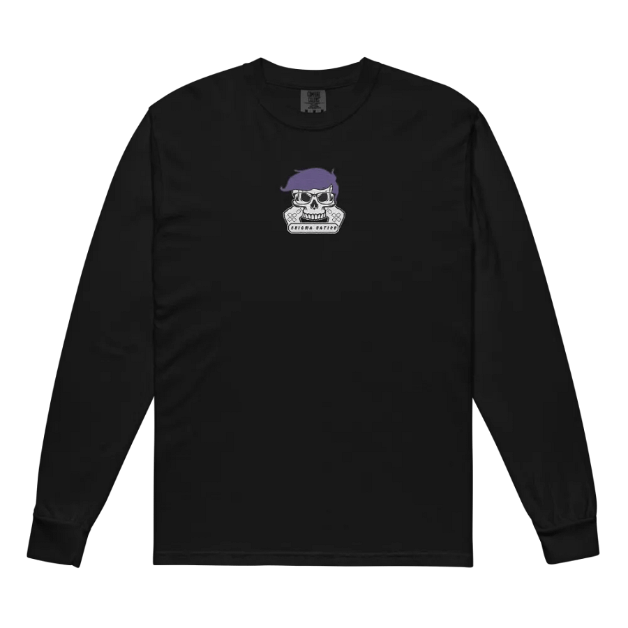 Enigma Nation Comfort Colors Unisex Garment-Dyed Heavyweight Long Sleeve Shirt (EMBRODERED) product image (3)