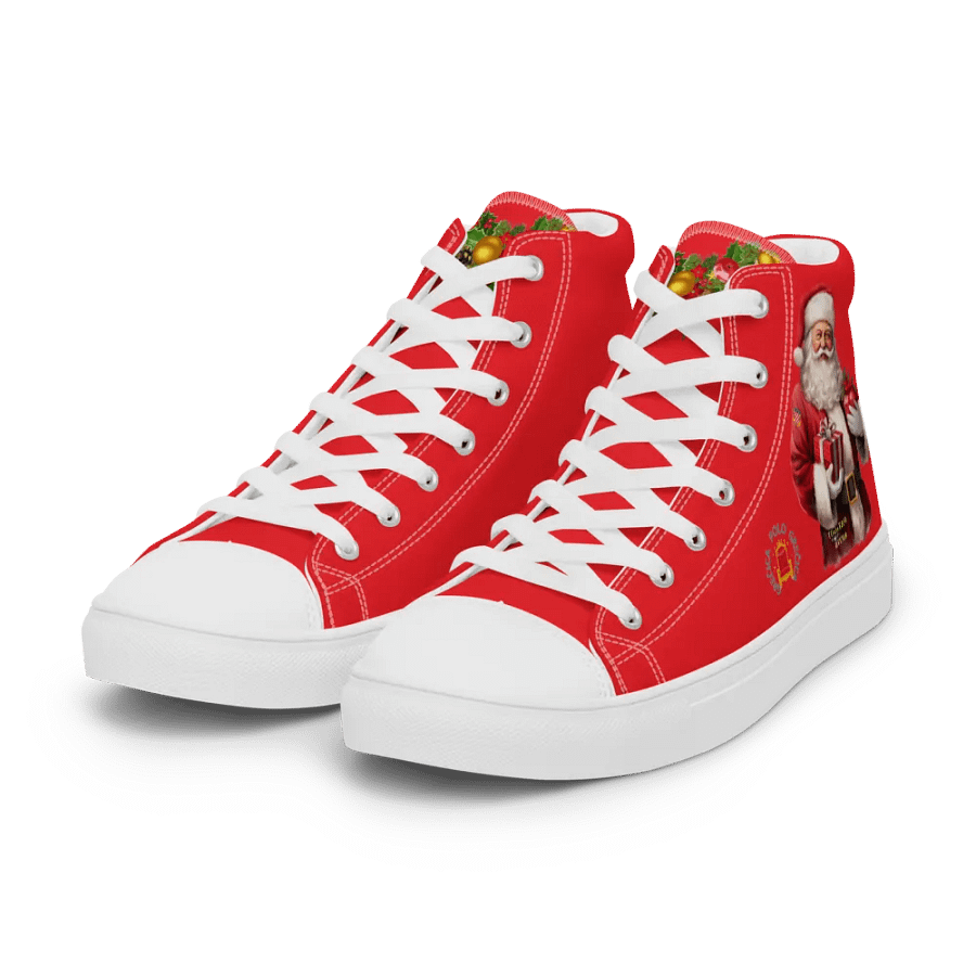 Santa Claus Retro High Tops Women Shoes product image (7)