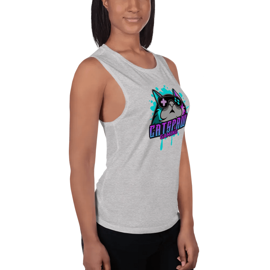 Bella+Canvas Women's Flowy CatsPaw Gaming Logo Muscle Tank product image (12)