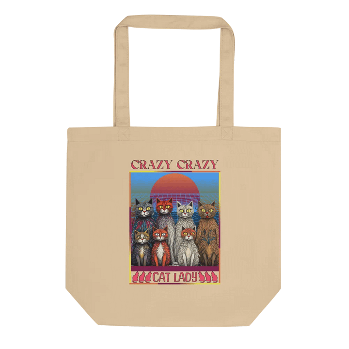 Crazy Crazy Cat Lady Sunset Tote Bag product image (1)