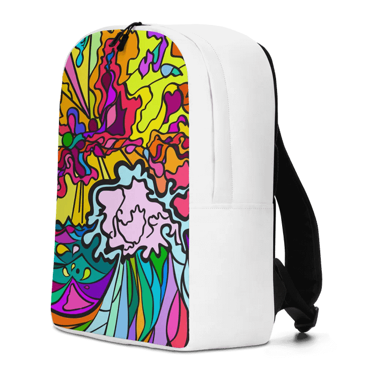 Vibrant Swirls Custom Backpack – Wave at Sunset product image (2)