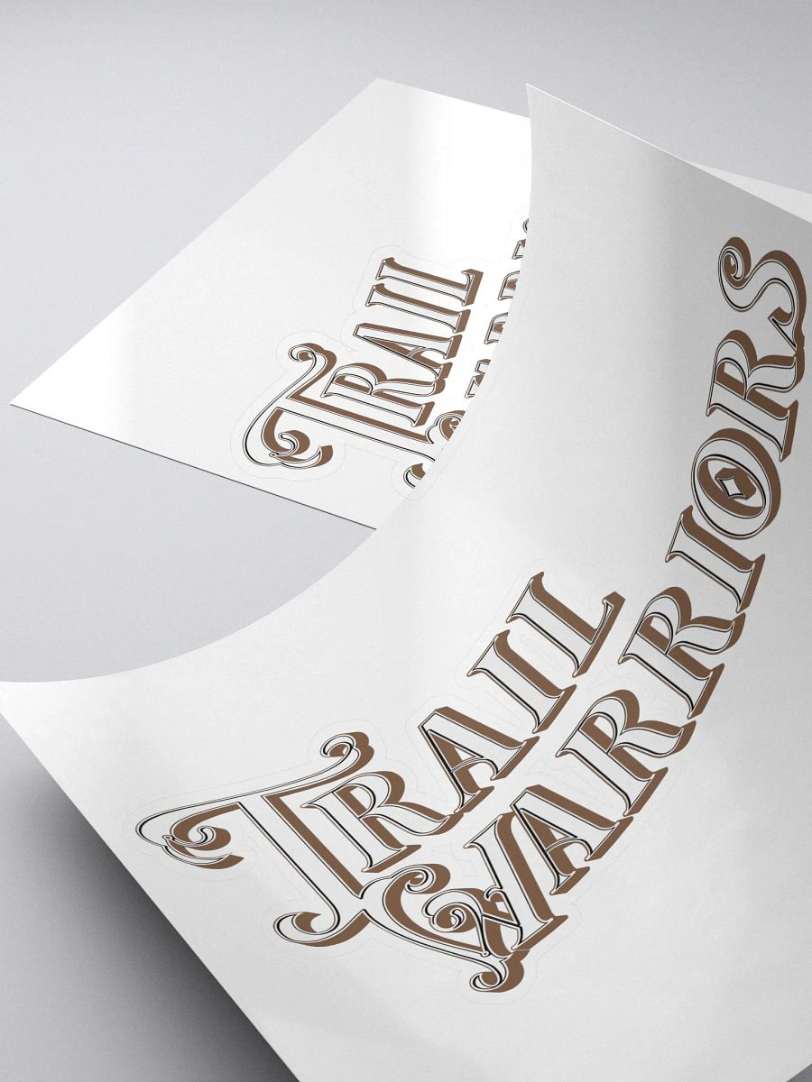 Brown Classic Trail Warriors Emblem Sticker product image (4)
