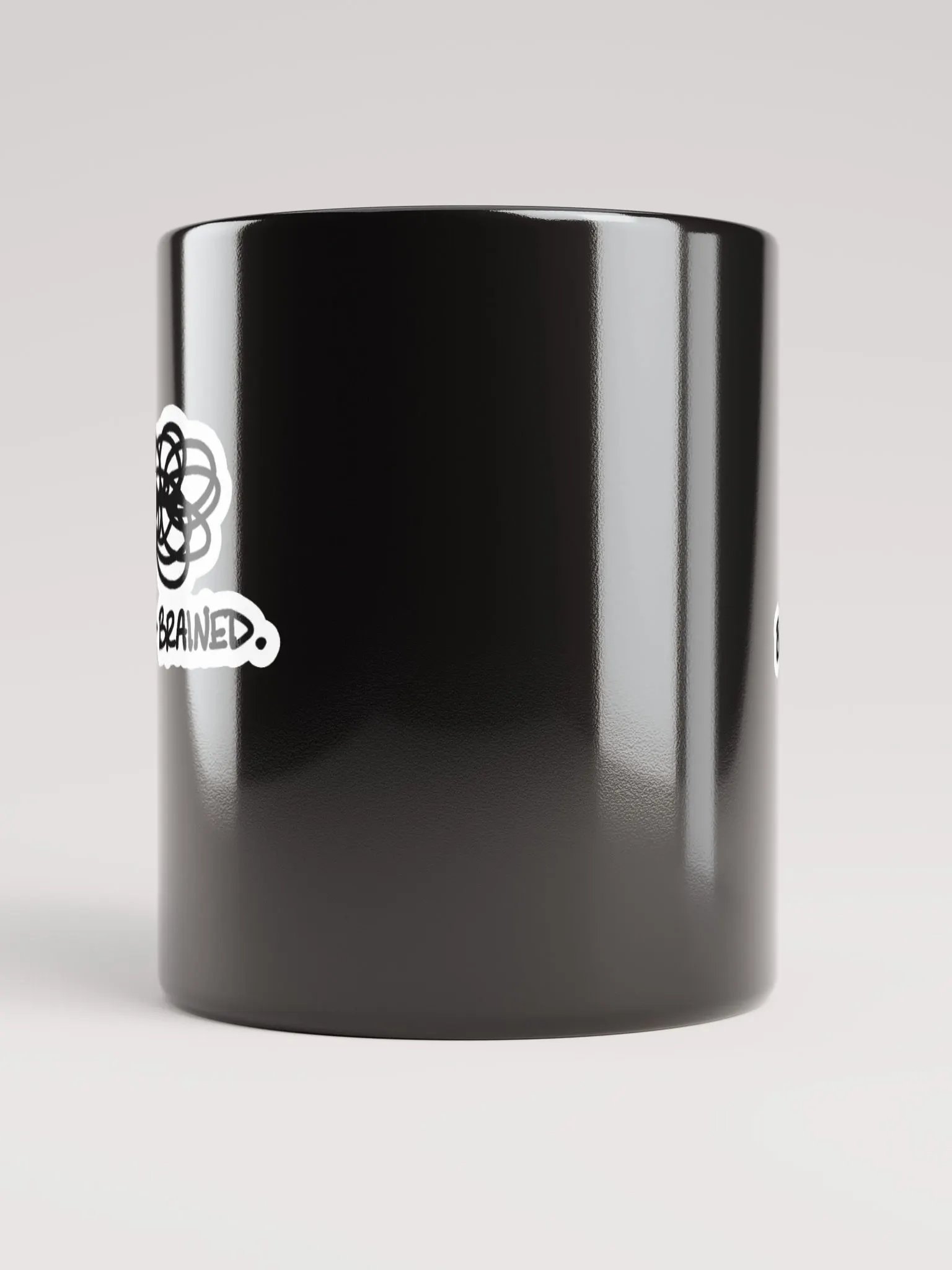 BUSY-BRAINED black glossy mug (bubble design) product image (2)