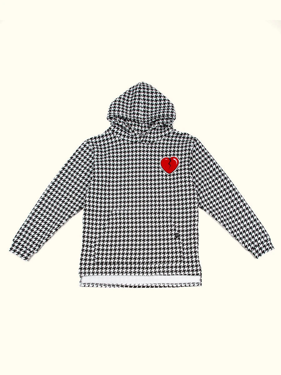 Houndstooth Heart Patch Hoodie product image (12)