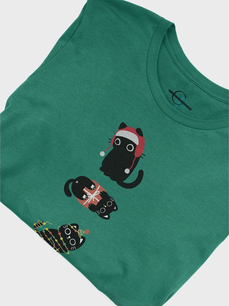 'Tis the Season Black Cat Christmas Tshirt product image (5)