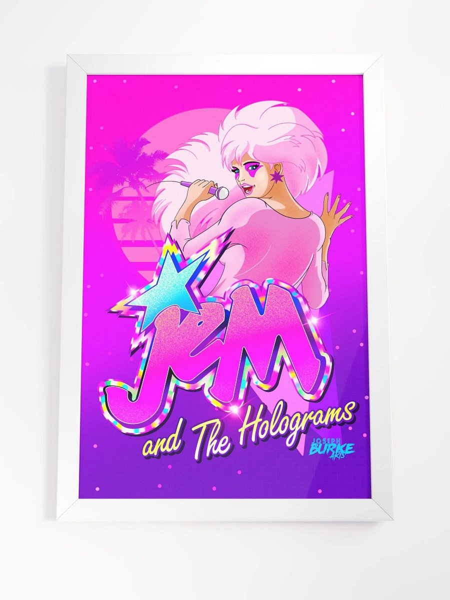 Jem Vaporwave Tribute Framed Art product image (4)