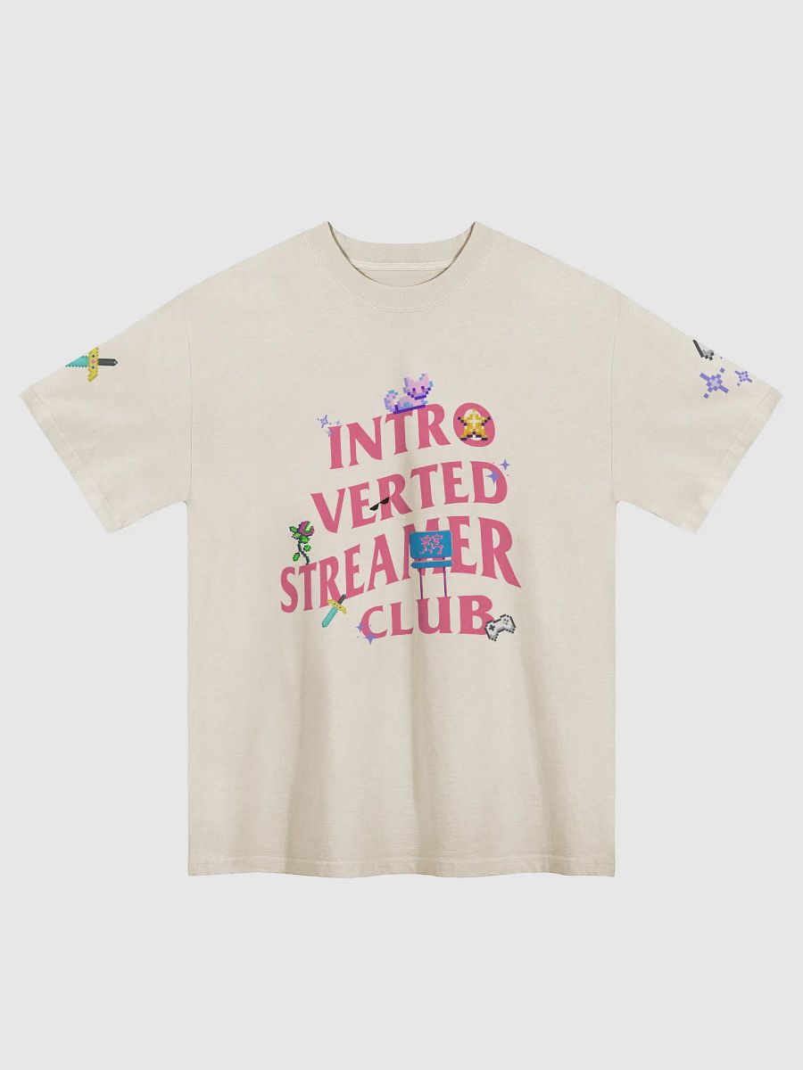 Introverted Streamer Club "Pixel-Elated" Oversized Tee product image (2)