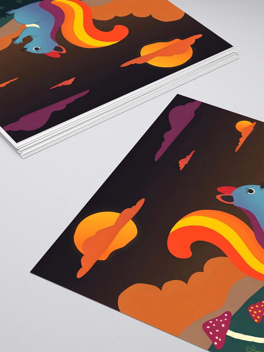 Whimsical Squirrel Kiss-Cut Stickers product image (10)