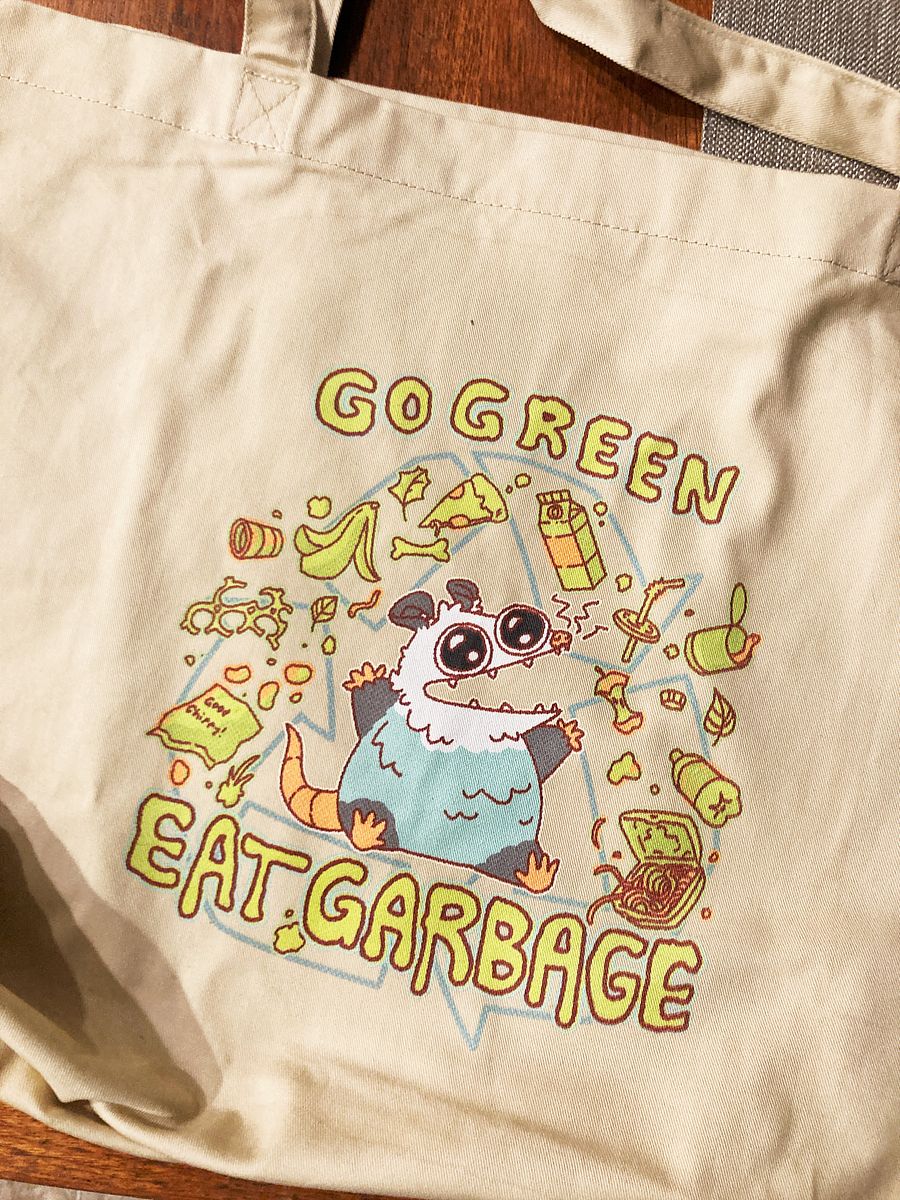 Go Green Eat Garbage! Double sided Tote product image (3)