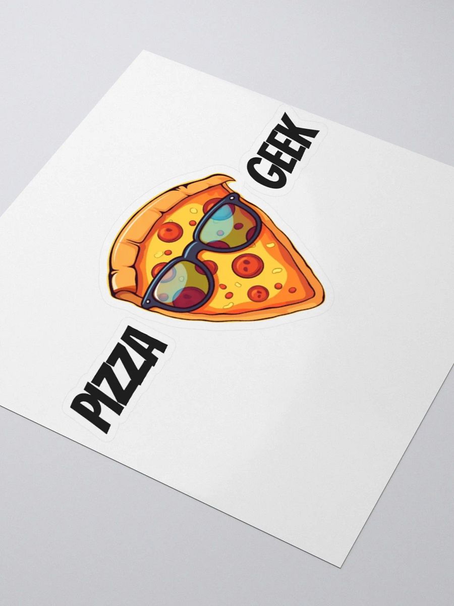 Pizza Geek Kiss Cut Stickers product image (7)