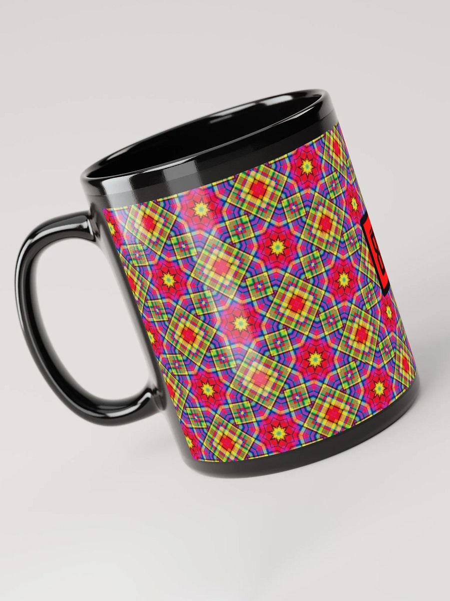 8T Sips Mosaic Black Glossy Mug product image (3)