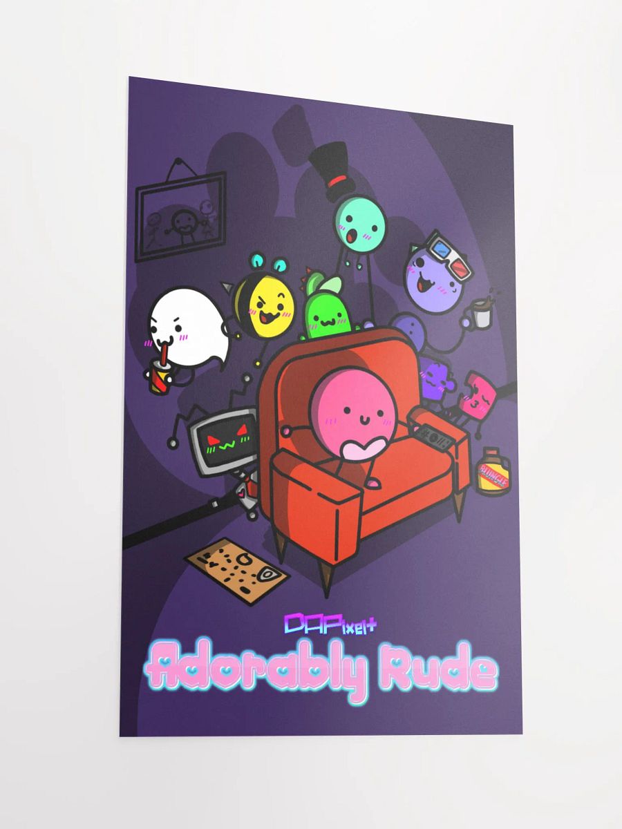 DAPixelhero - Adorably Rude Poster product image (3)